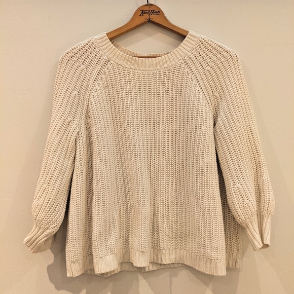 Cream Knit Sweater - Picture 1 of 3